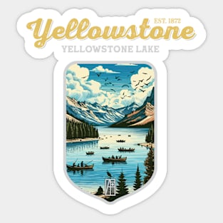 USA - NATIONAL PARK - YELLOWSTONE - Yellowstone Lake - 3 Sticker